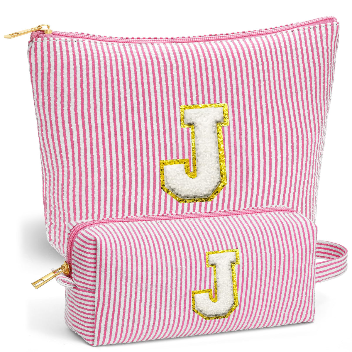Fohufo large travel makeup bag keeps toiletries organized for easy packing.