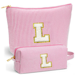 Fohufo large travel toiletry bag keeps cosmetics organized for travel.