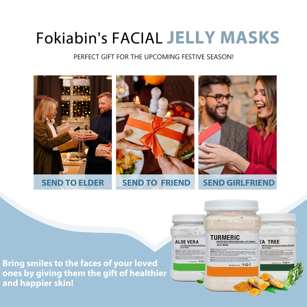 Fokiabin jelly mask at-home-spa imagery emphasizes professional feel.