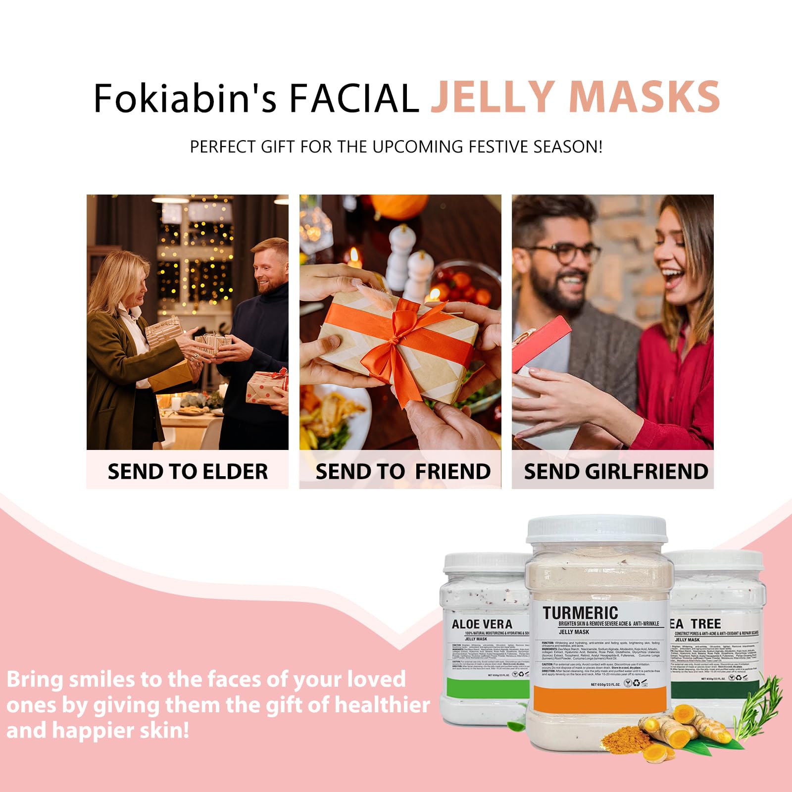 Fokiabin jelly mask deep hydration on skin promises plump, refreshed look.