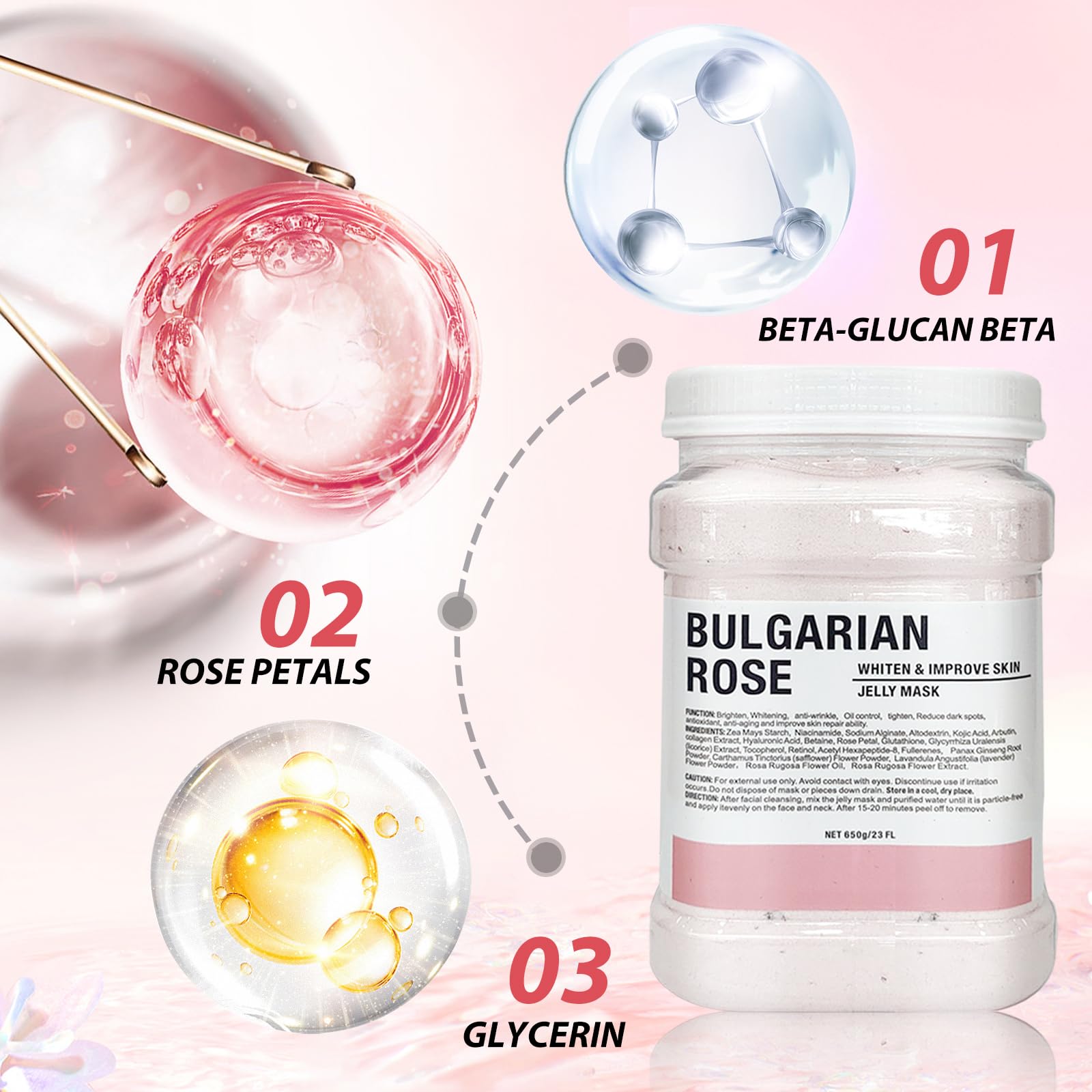 Fokiabin jelly mask texture close-up reveals smooth gel-like formula for comfortable wear.