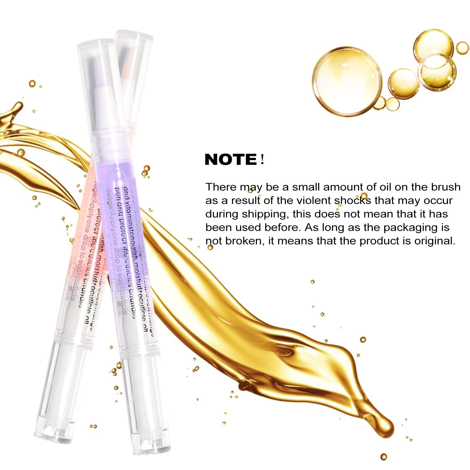 Fokostar cuticle oil pen on hands and nails for healthier-looking nails.