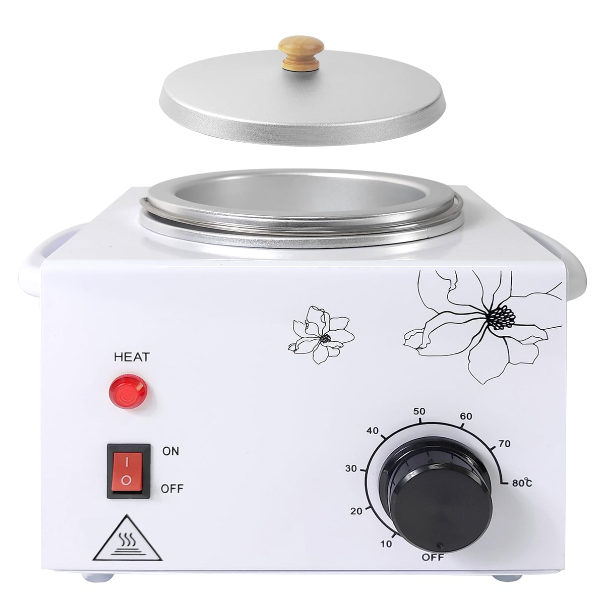 Folconroad portable wax warmer main view showing compact home waxing setup