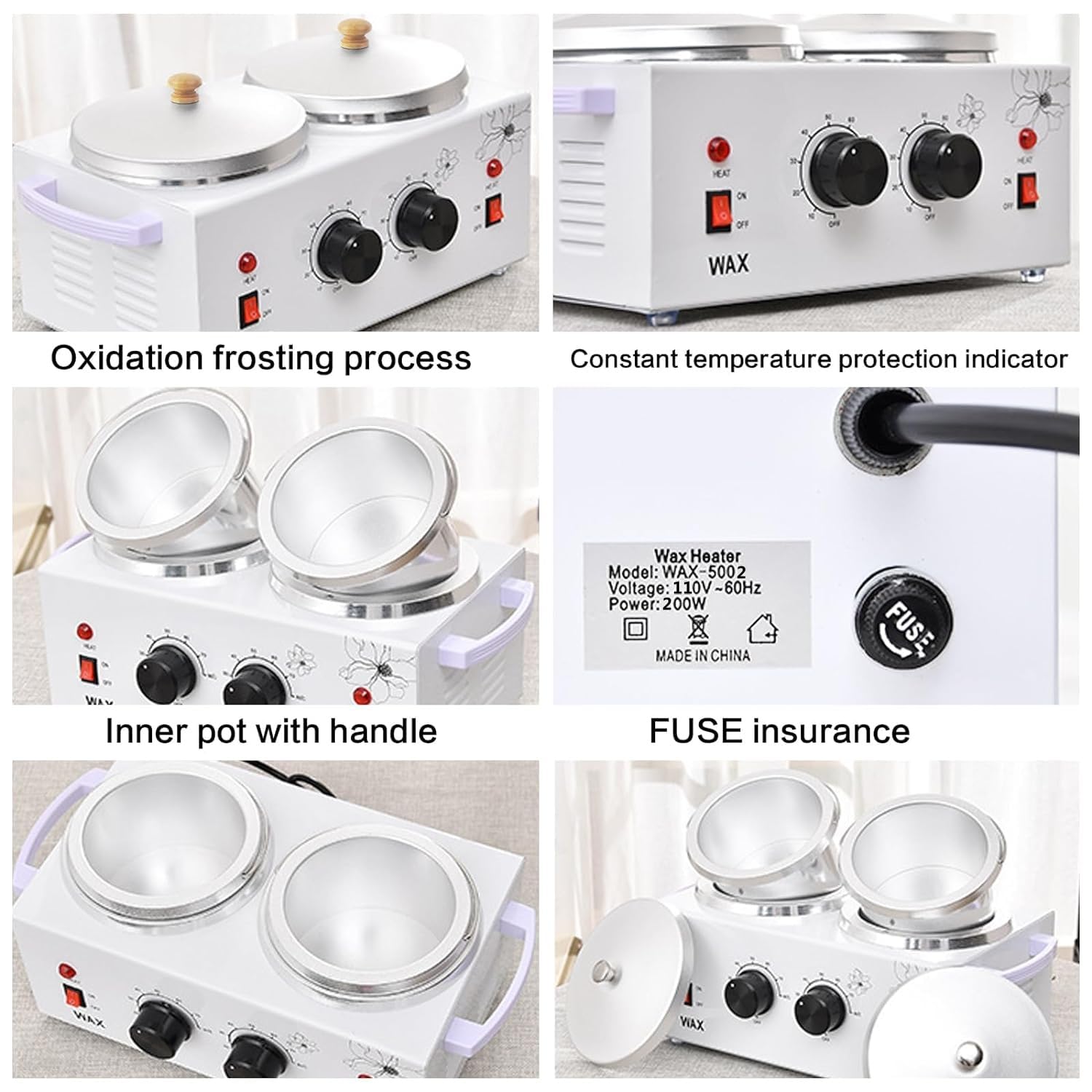 folconroad wax heater temperature control dial supports precise, safe wax heating.
