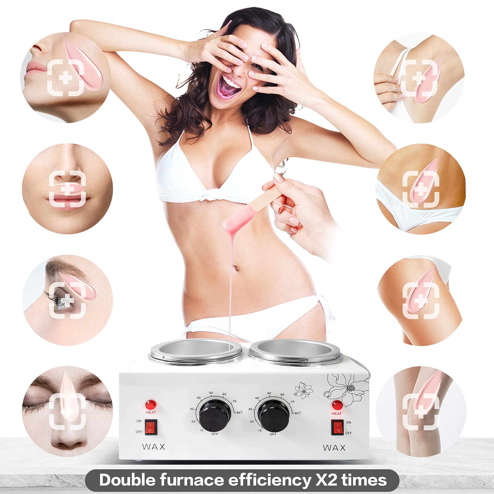 folconroad wax sticks 40-piece kit provides ready-to-use waxing supplies.