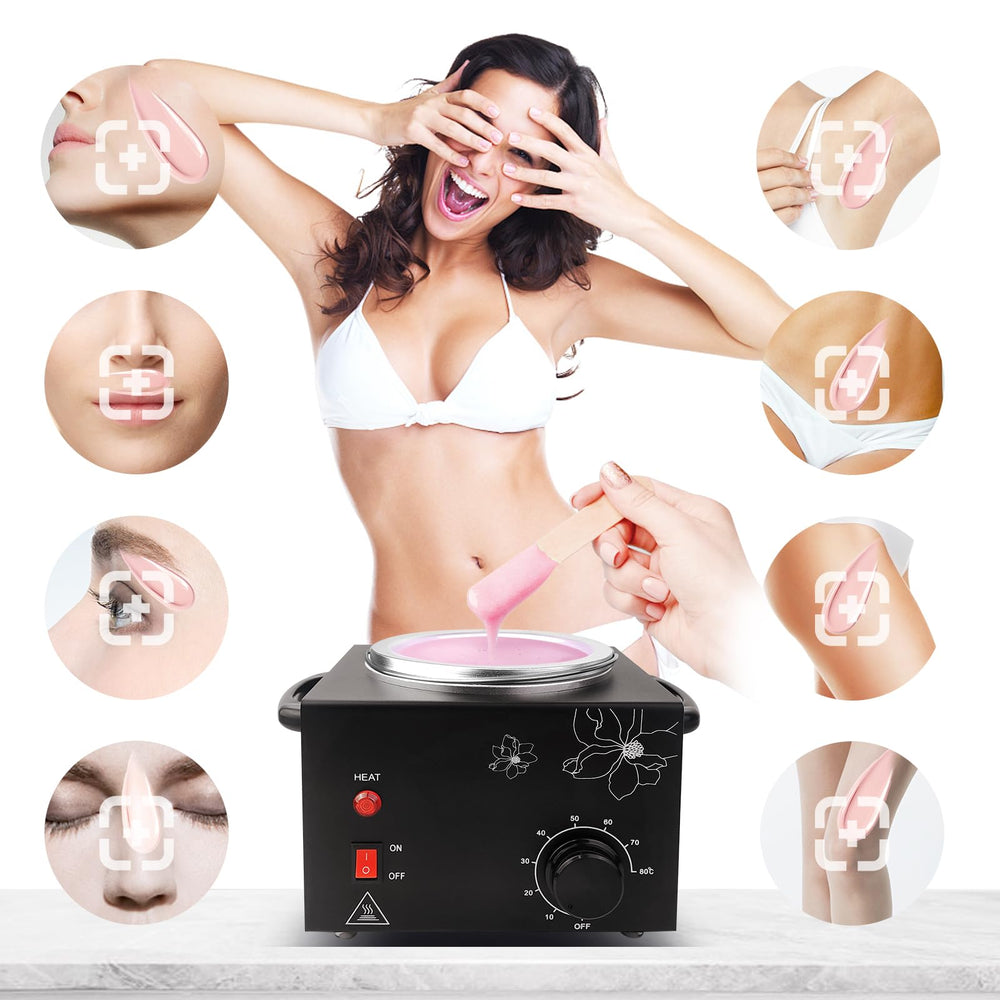Folconroad wax warmer shows temperature control feature up to 80°C