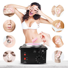 Folconroad wax warmer shows temperature control feature up to 80°C