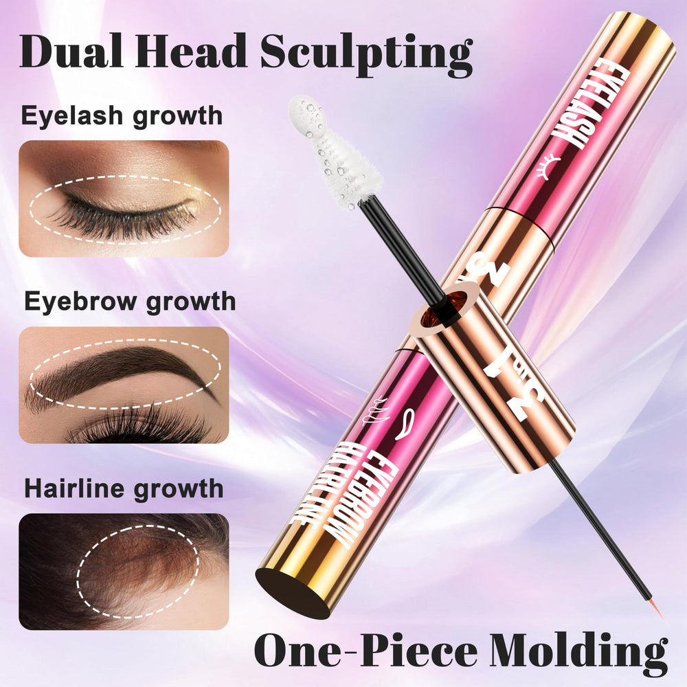 Folivive serum brow close-up highlighting precise brow application and natural shine