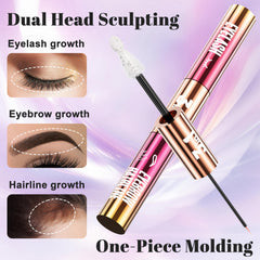 Folivive serum brow close-up highlighting precise brow application and natural shine