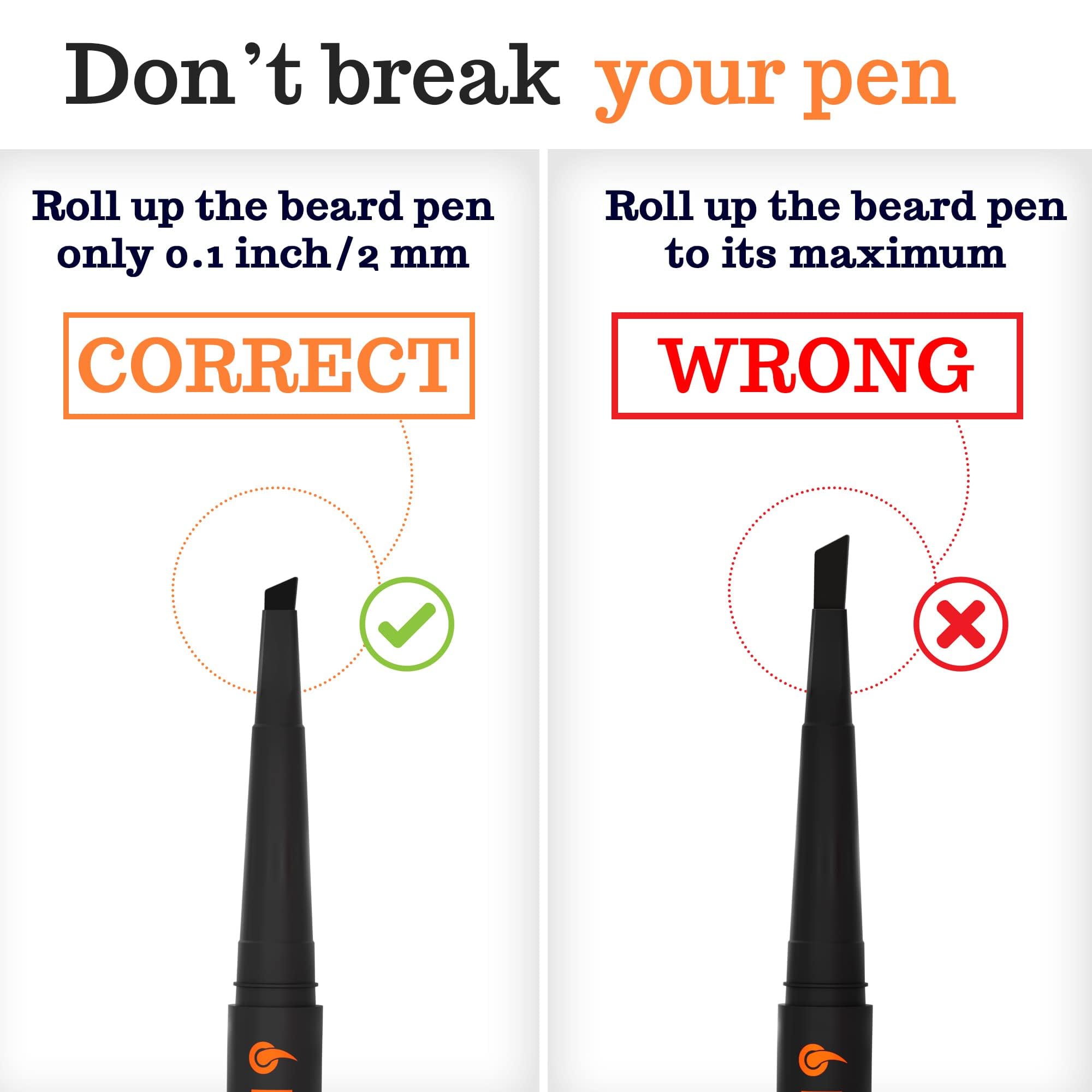 FOLLICLE BOOSTER beard pen natural finish for seamless beard and scalp look