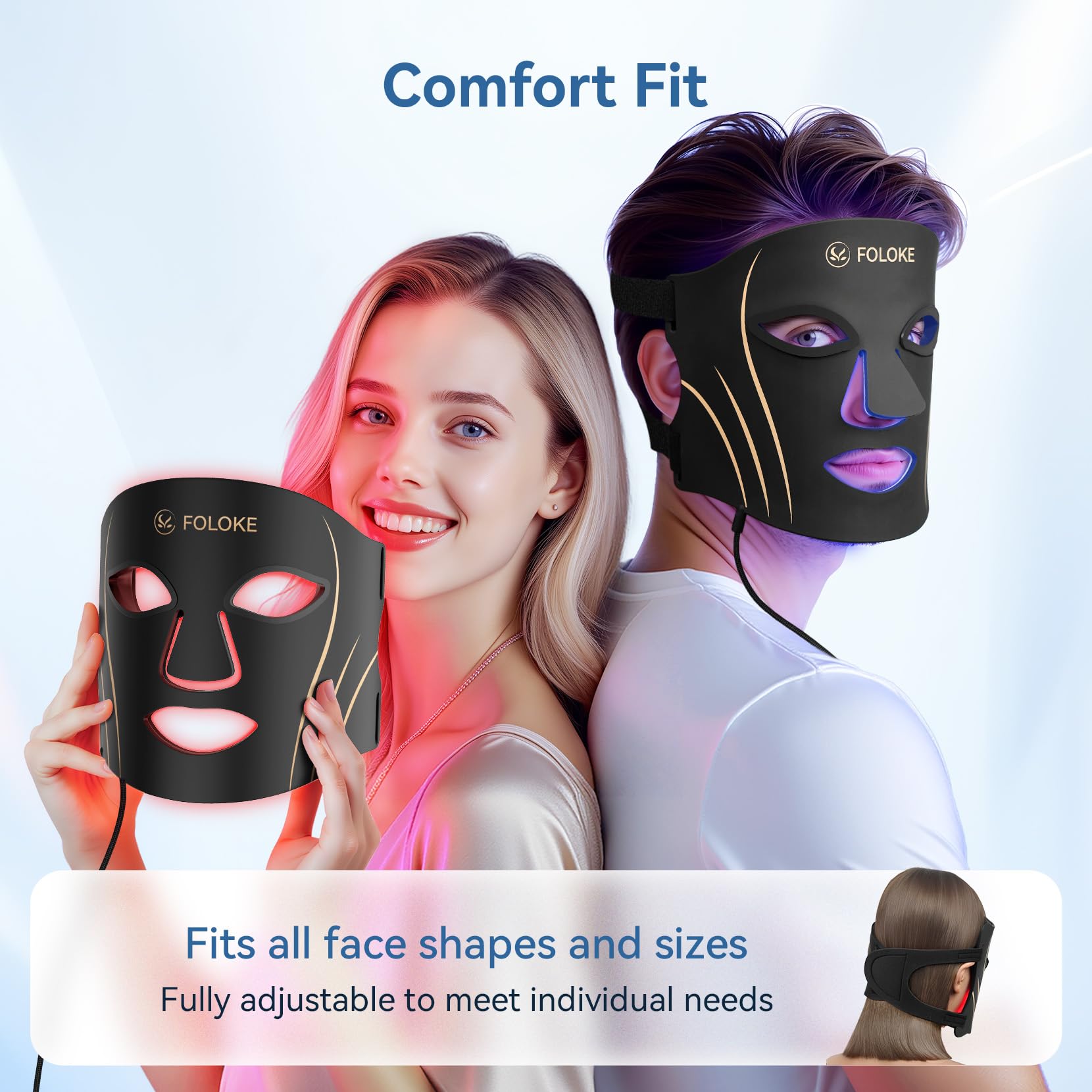 FOLOKE compact design with travel-friendly case for home use or on the go