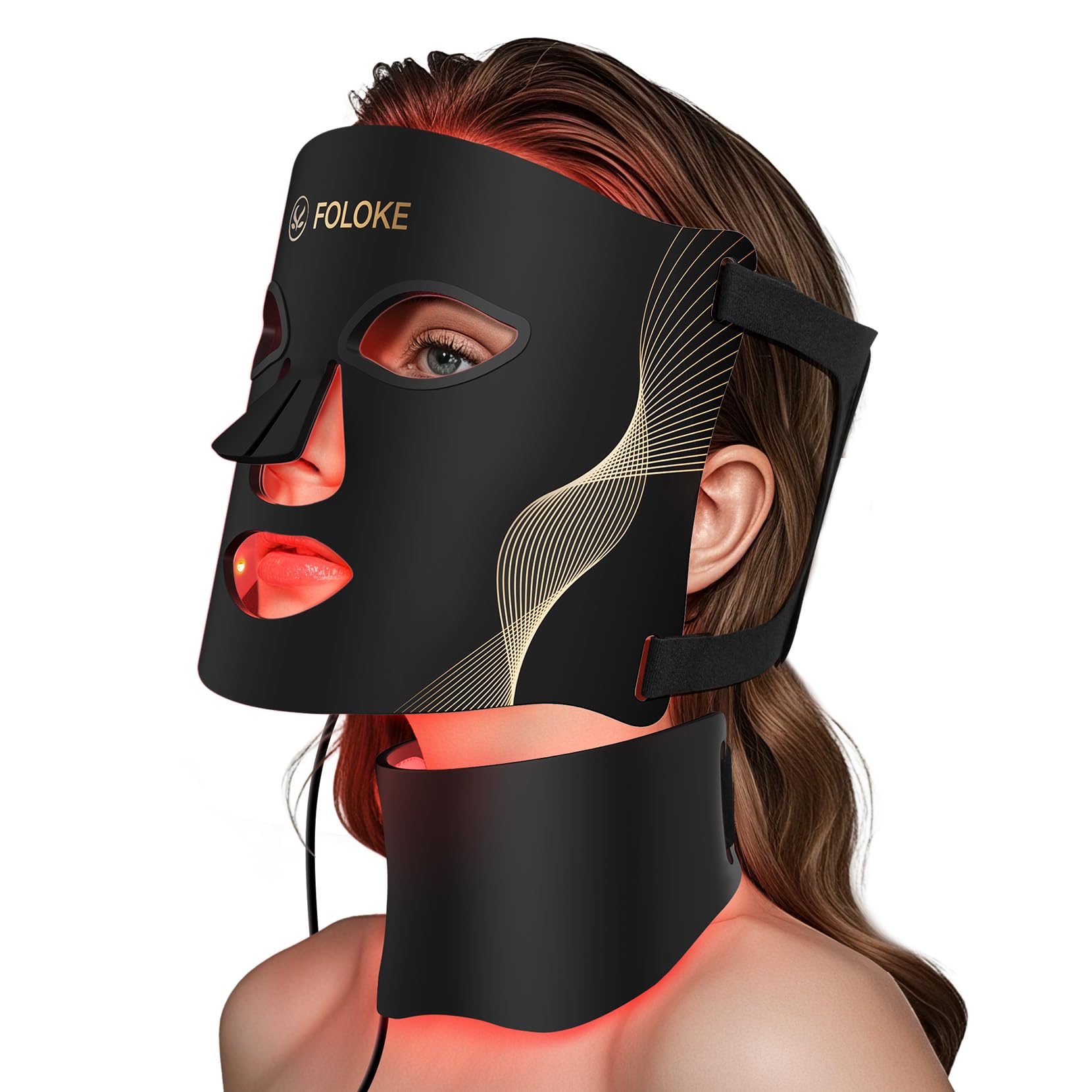 FOLOKE silicone mask surface detail highlighting comfortable wear and fit