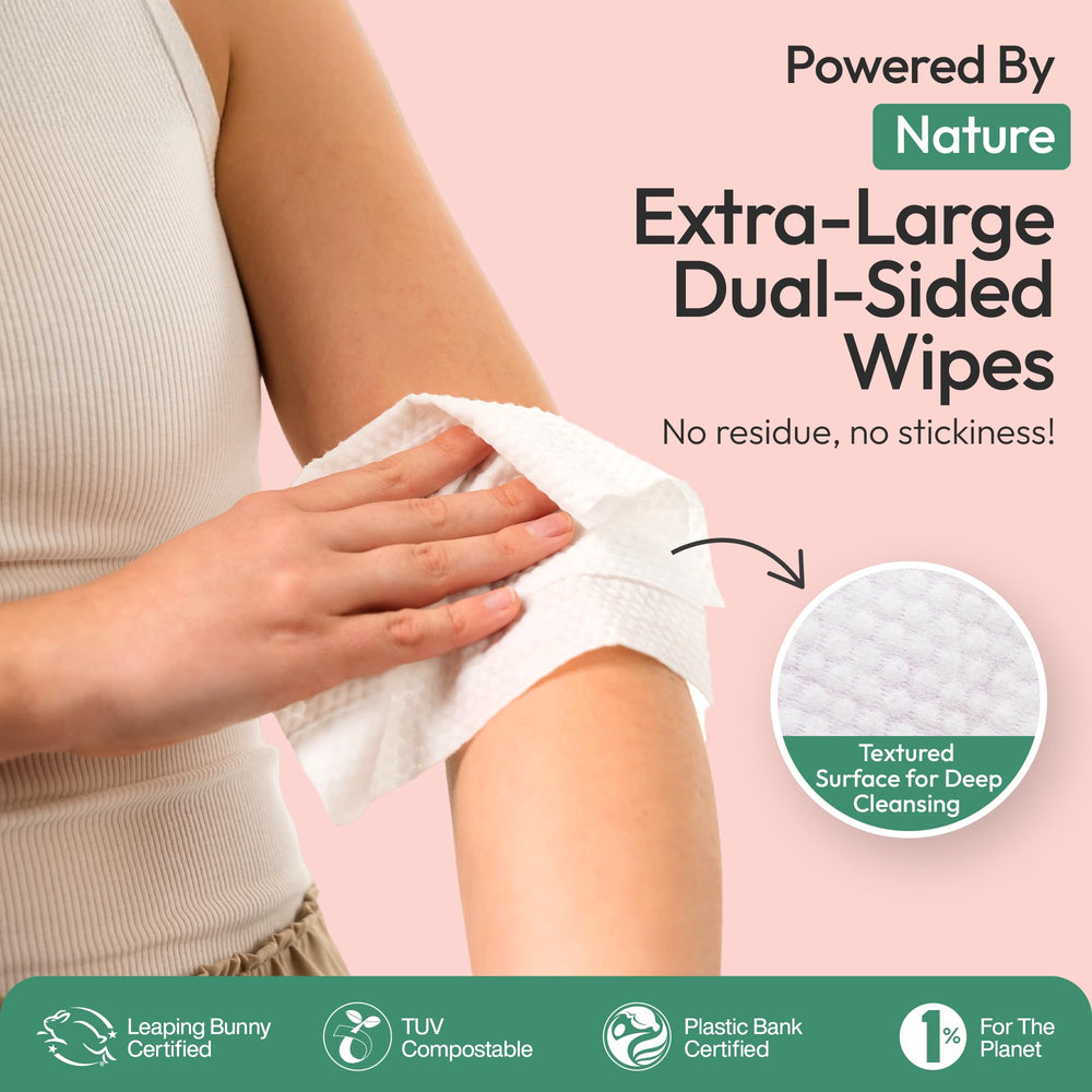 FOMIN Travel Deodorant Wipes pocket-size design fits purses and gym bags