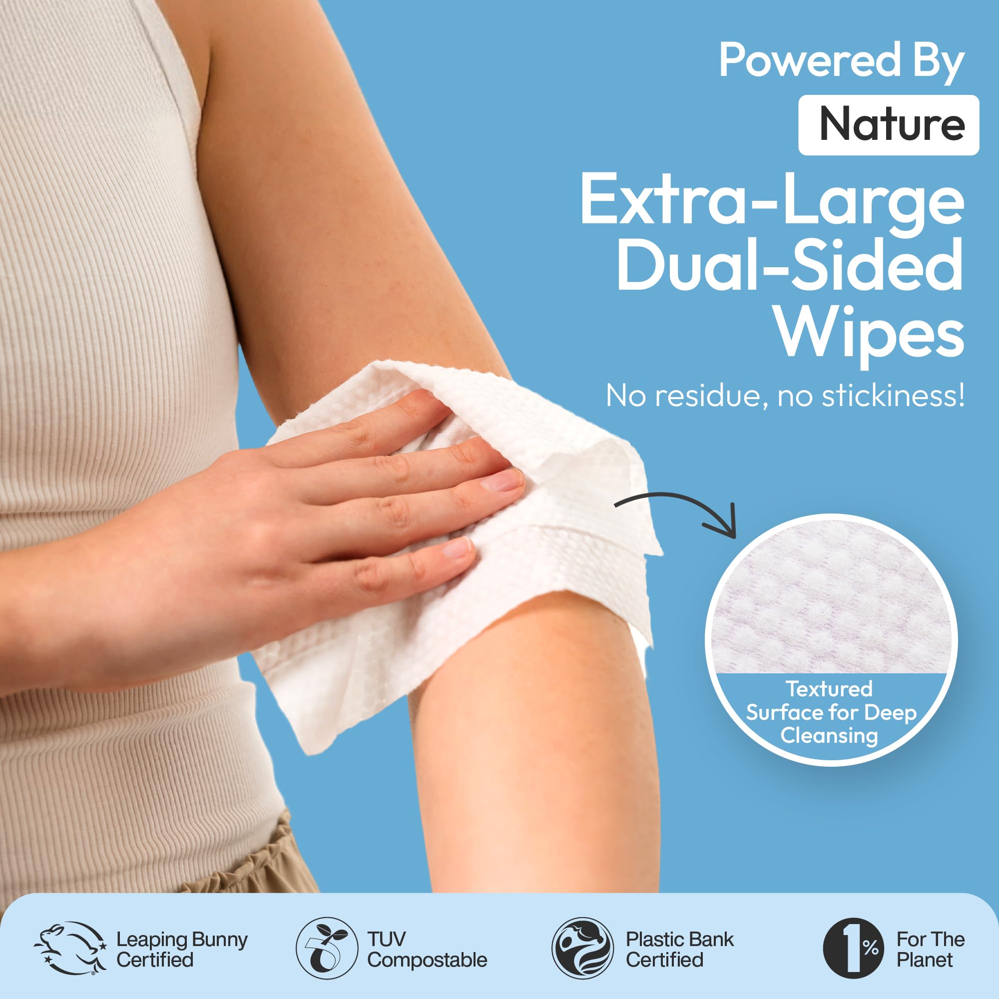 FOMIN Travel Deodorant Wipes come in purse friendly compact sachets for quick refreshment.