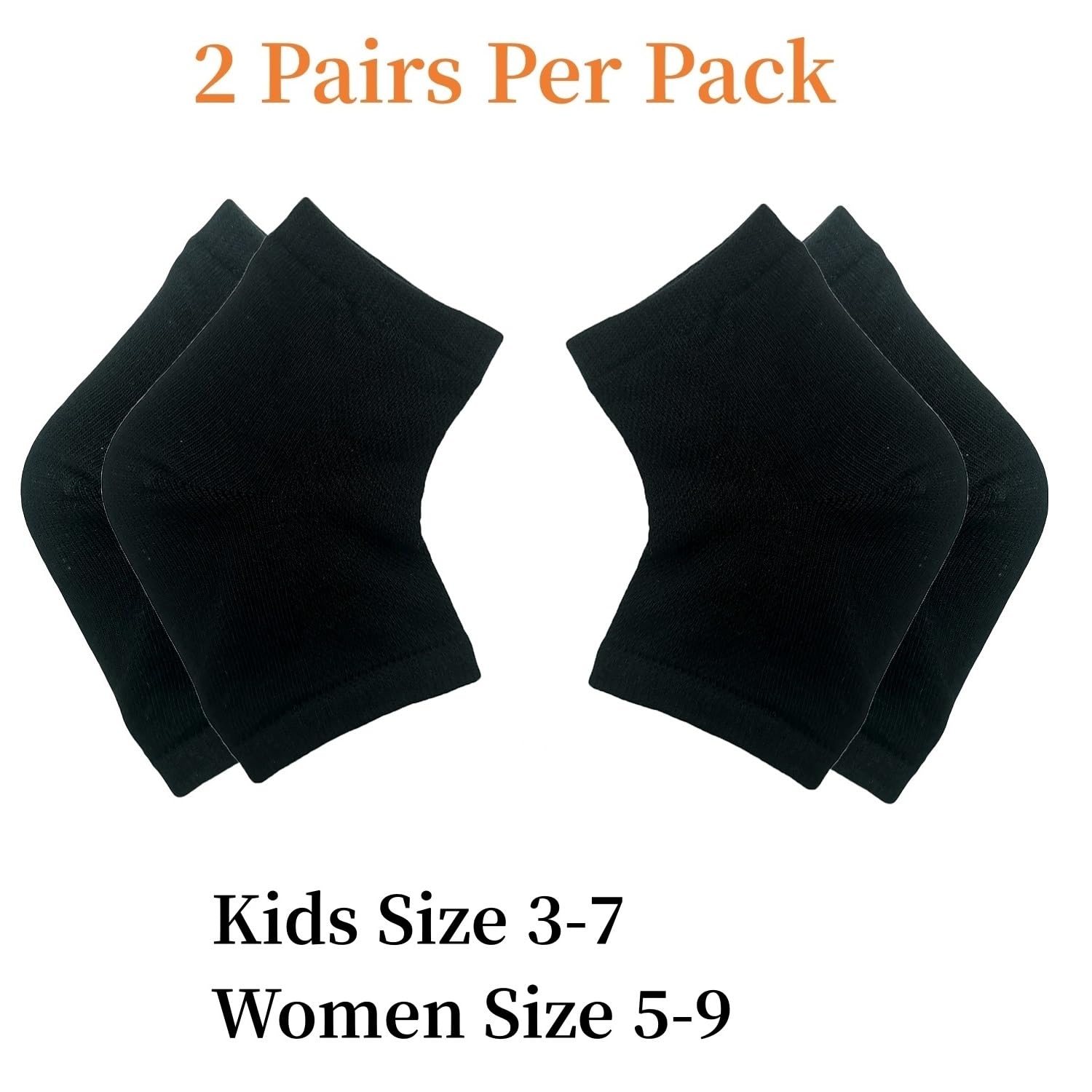FonsBleaudy gel heel sock 3-4 length design supports easy wear with sneakers.