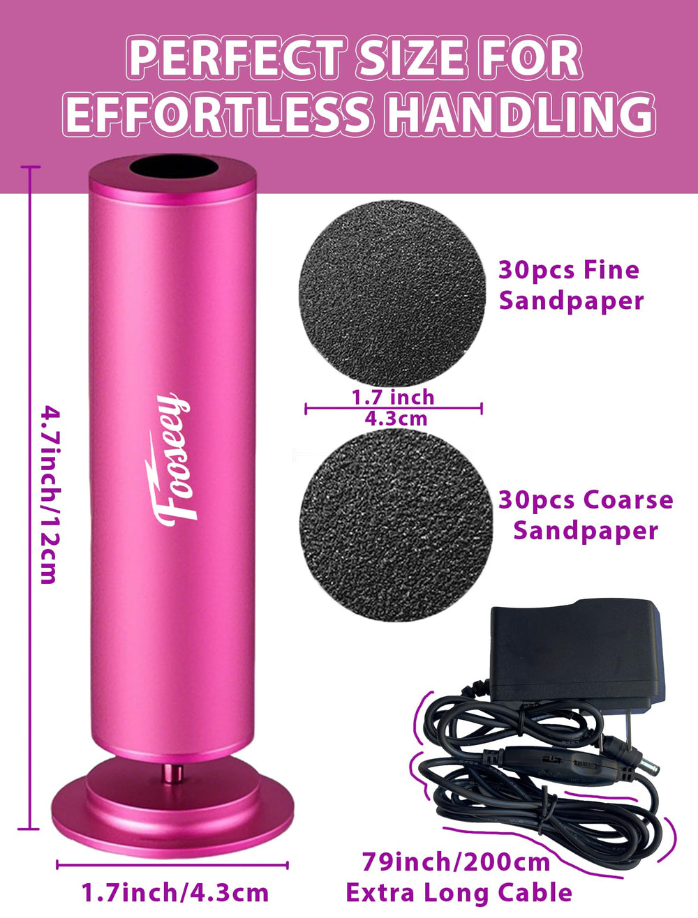 Fooseey abrasive pads in coarse and fine for varied calluses