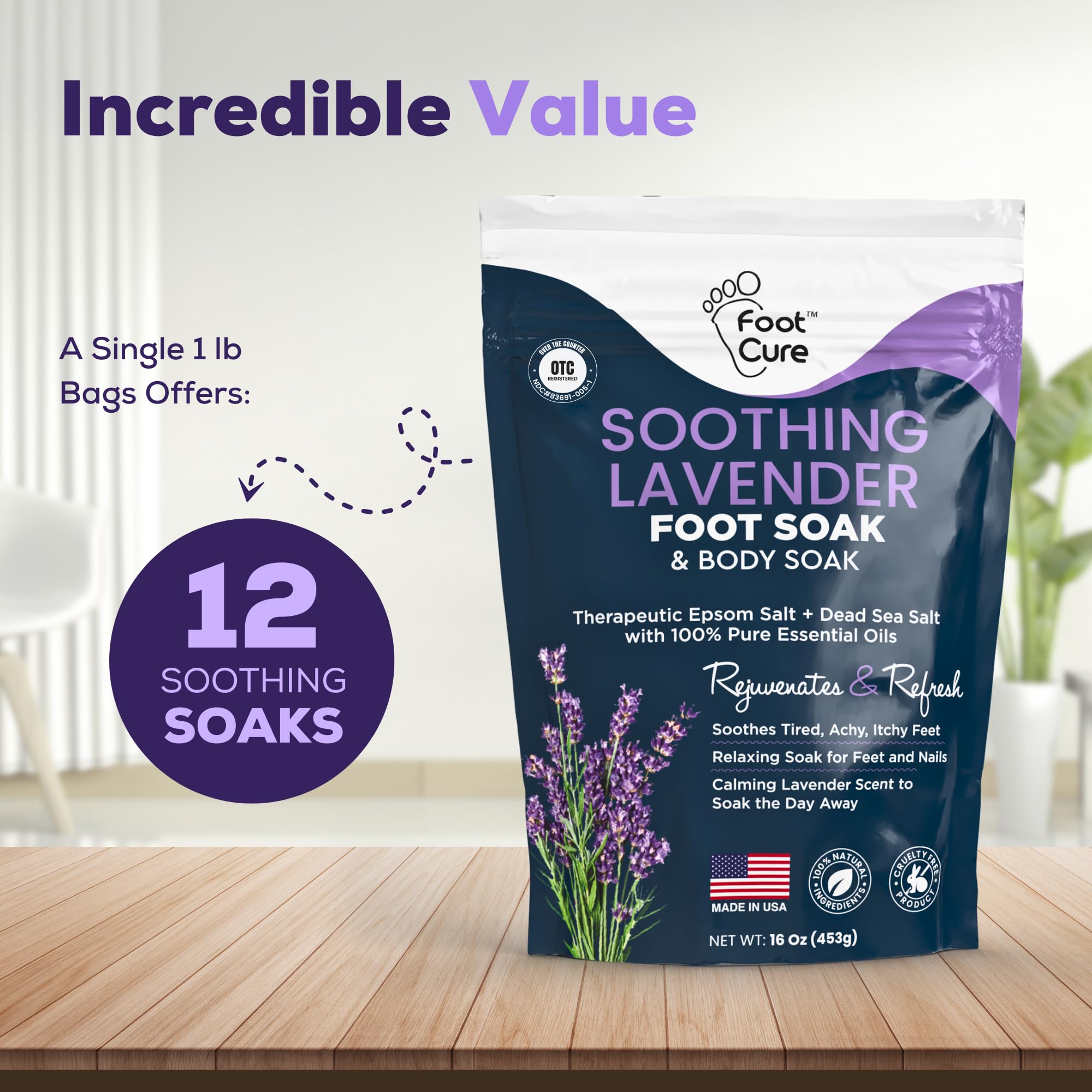 Foot Cure heated foot soak tub provides comforting warmth for tense feet.