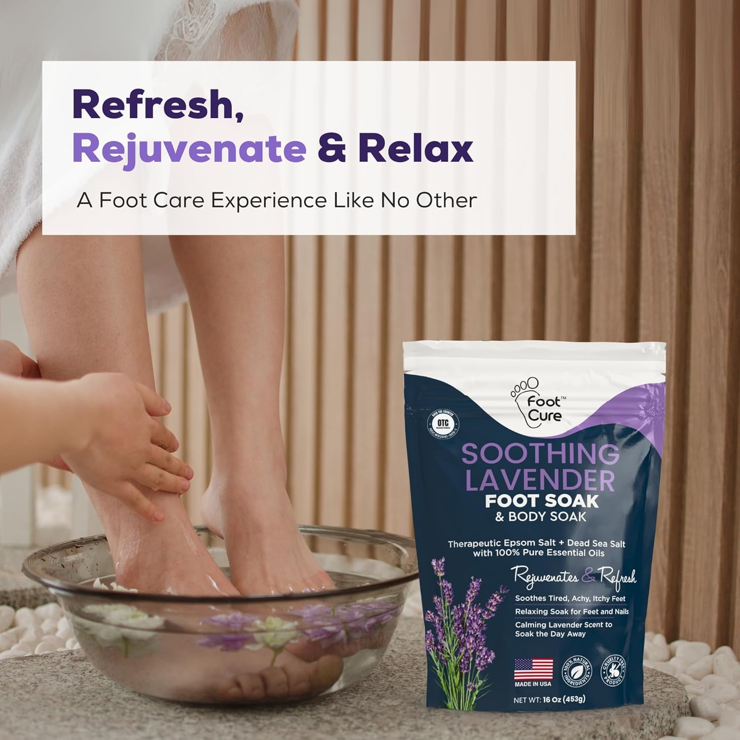 Foot Cure nails after soak closeup hints healthier-looking toenails