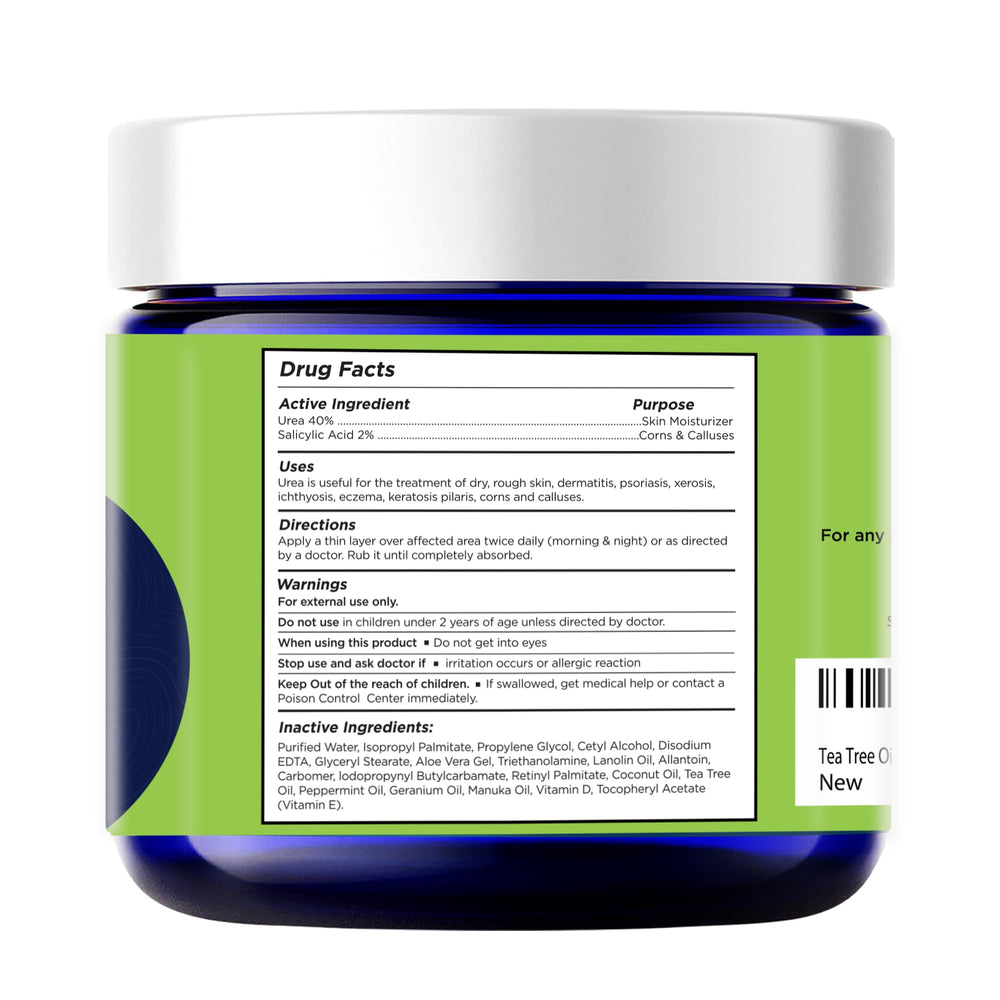 FOOT CURE Tea Tree Oil Foot Cream close-up highlighting soothing texture