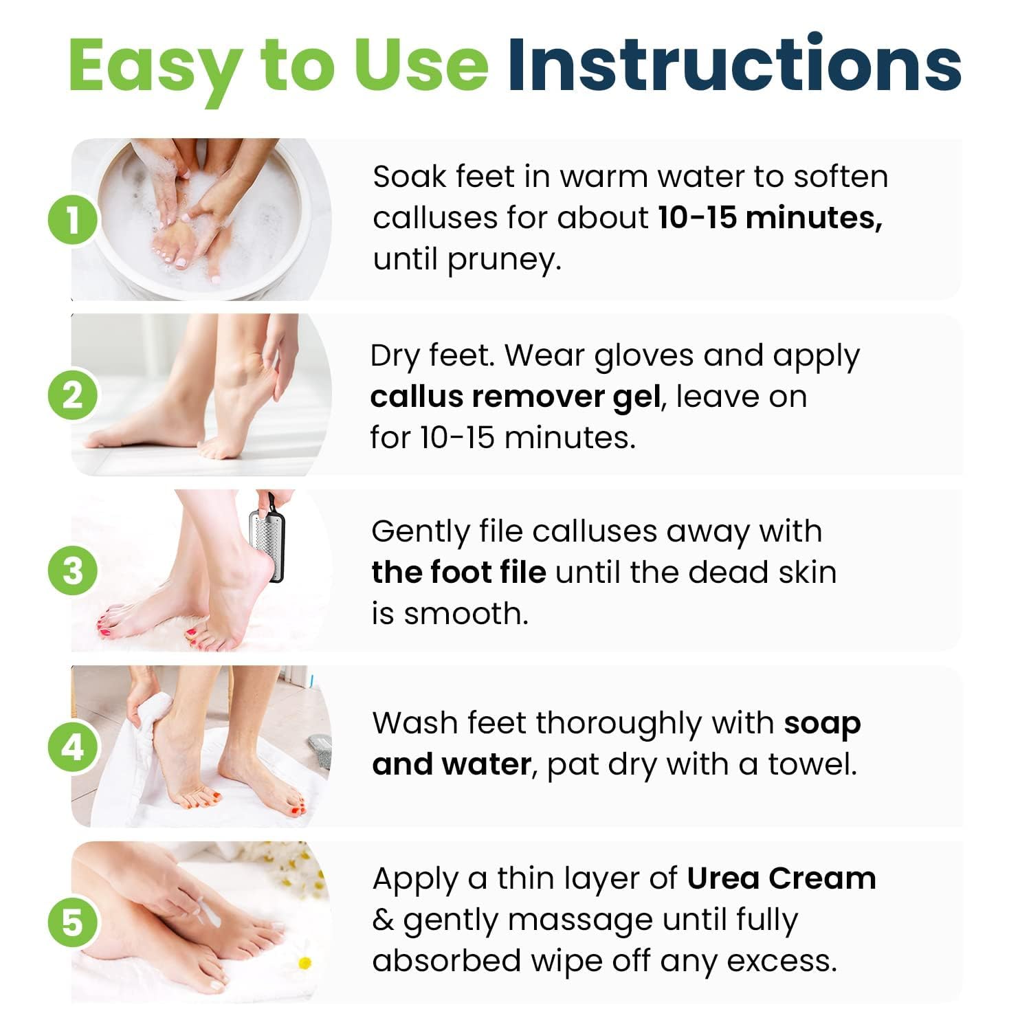 FOOT CURE tea tree soak salts soaking feet with spa-like aroma.