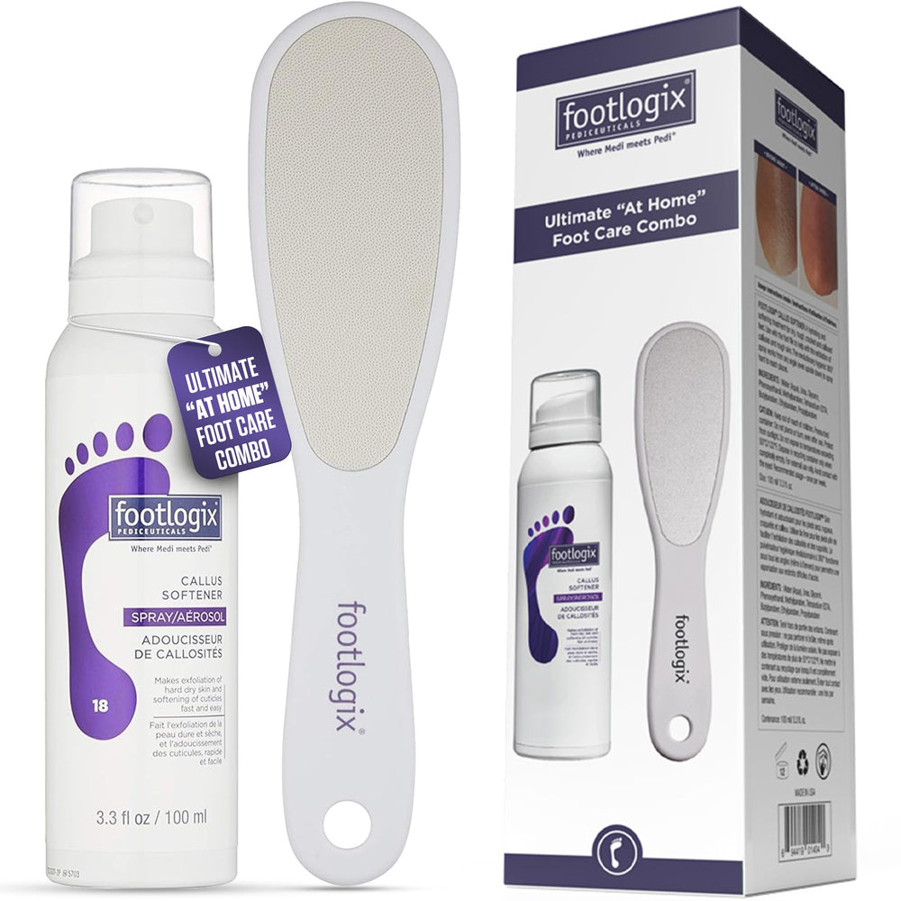 Footlogix Callus Softener bottle for at-home foot care and hydration