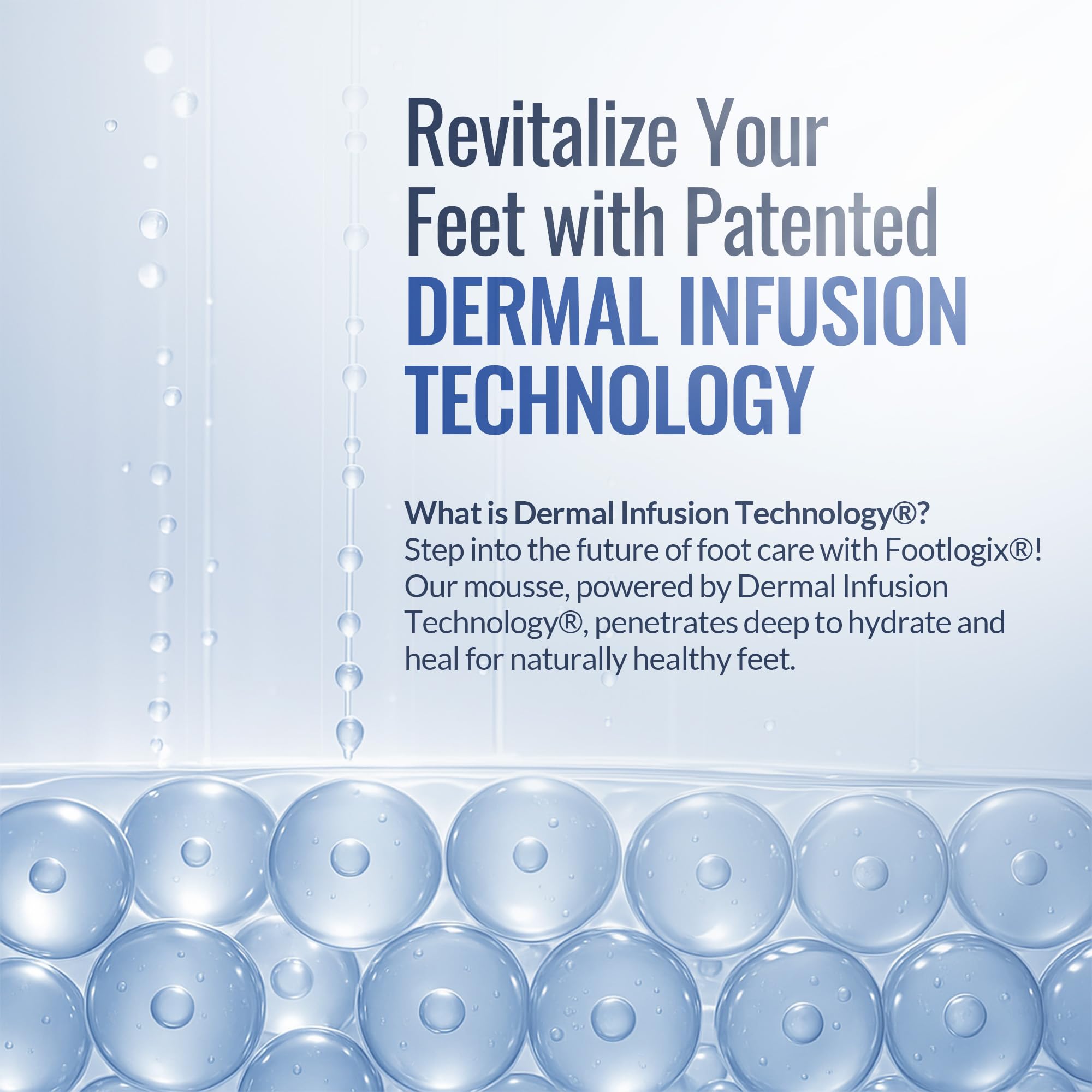Footlogix Cracked Heel Formula with urea provides moisture retention for dry, cracked skin