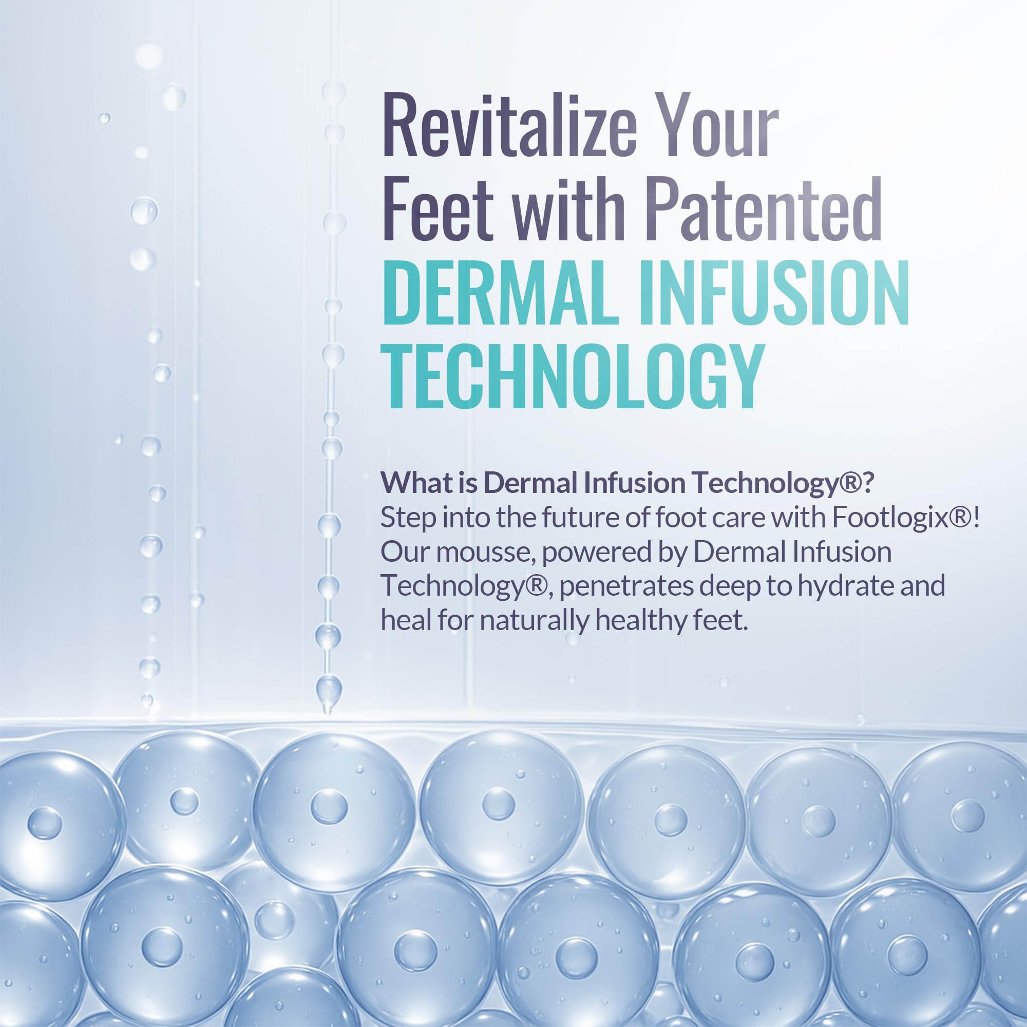 Footlogix DD Cream Mousse smooths rough areas for softer feet.