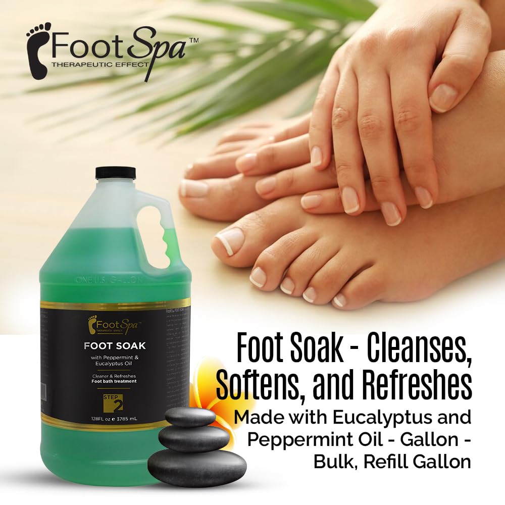 FootSpa Foot Soak foaming action forms a rich lather for cleansing.
