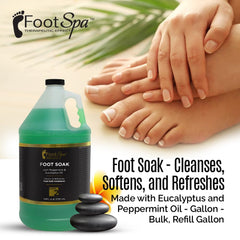 FootSpa Foot Soak foaming action forms a rich lather for cleansing.