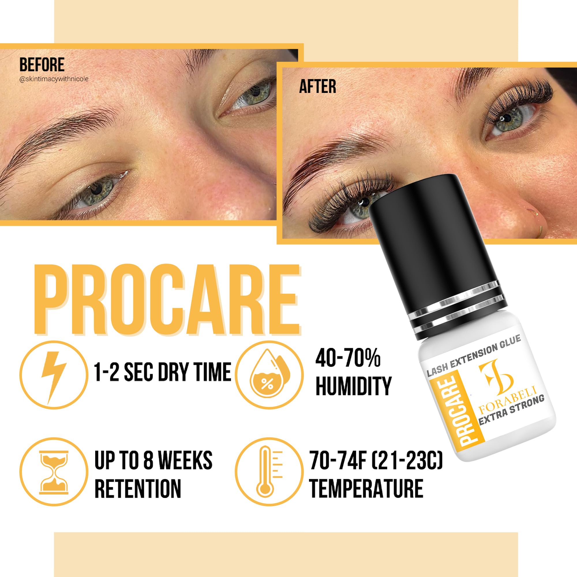 Forabeli Pro Care bottle seal closeup reinforcing sealed freshness.