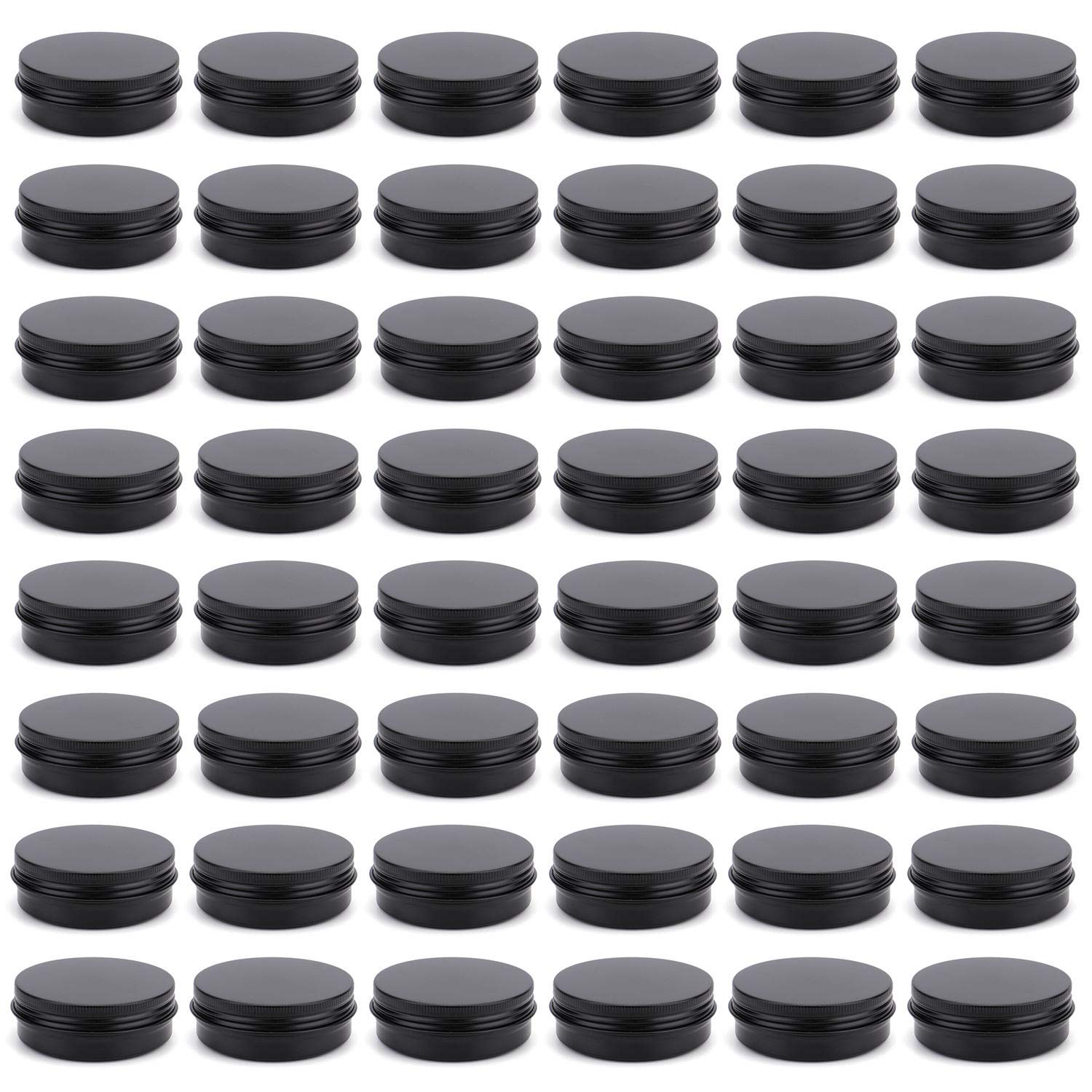 Foraineam 48 pack lip balm tins in aluminum offer bulk storage for DIY cosmetics on the go