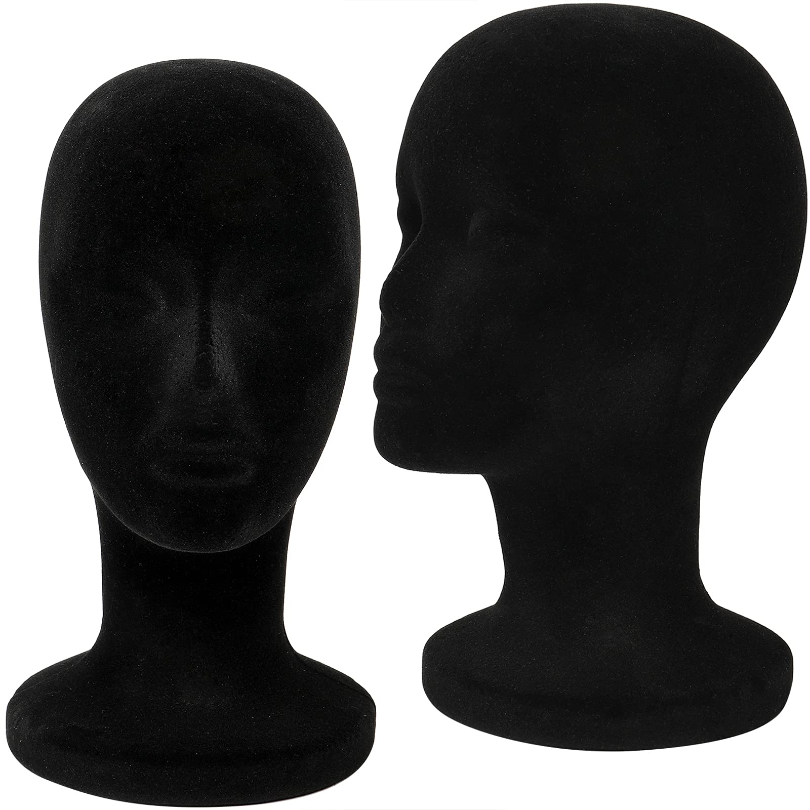 Foraineam lightweight durable display head for wigs and headpieces.