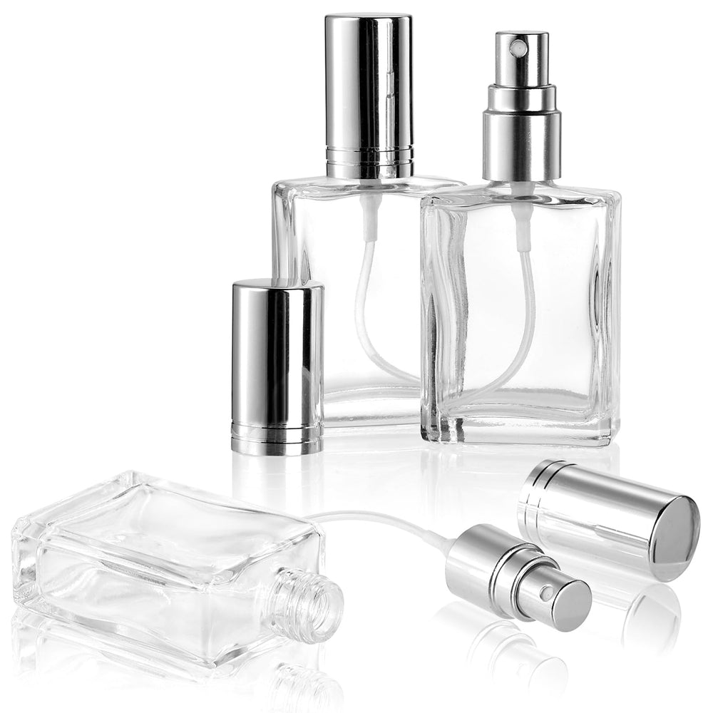 Foraineam metallic sprayer cap keeps contents dust-free during travel.