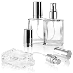 Foraineam metallic sprayer cap keeps contents dust-free during travel.
