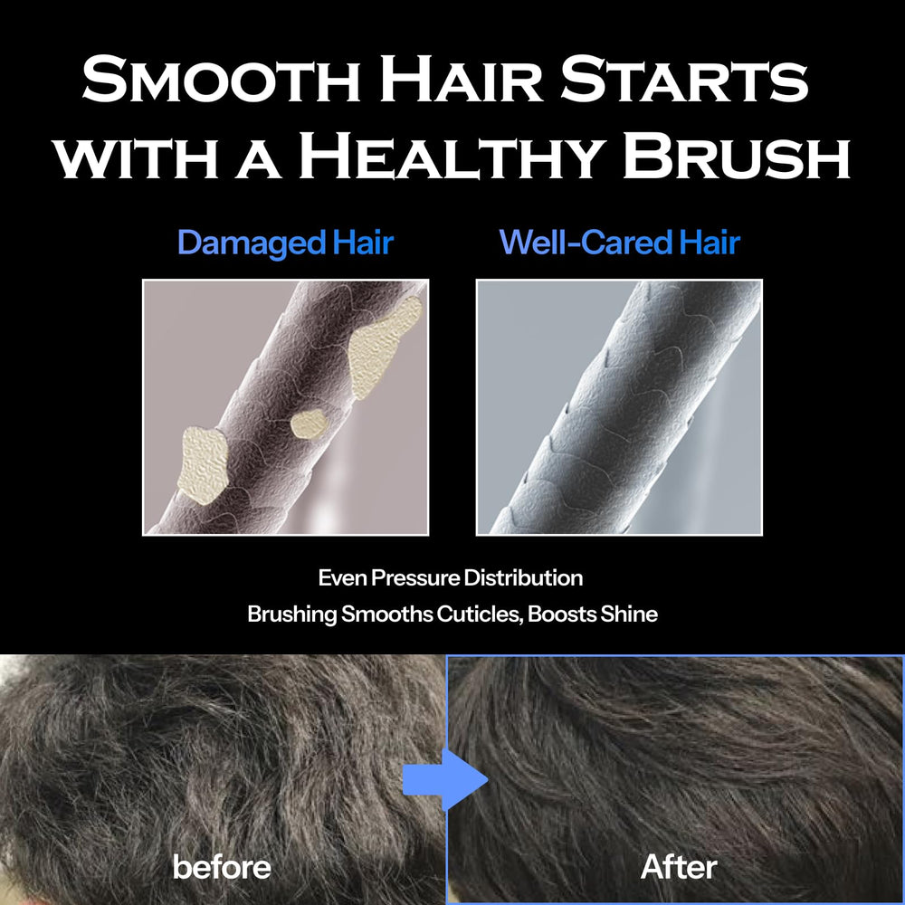FORBEAUT Shadow Hair Brush airflow design promotes faster drying with less heat exposure.