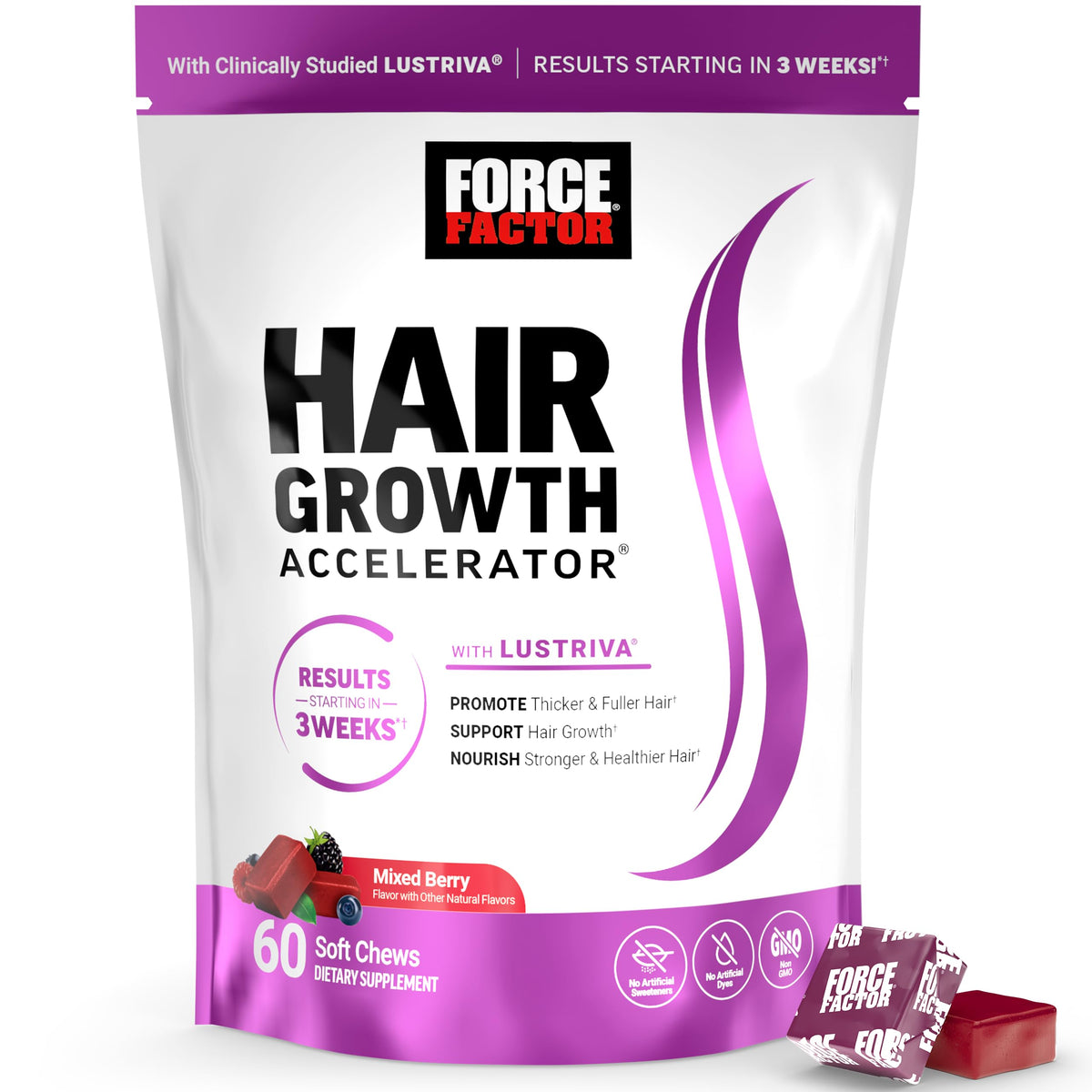 Force Factor front packaging showing product name and benefits
