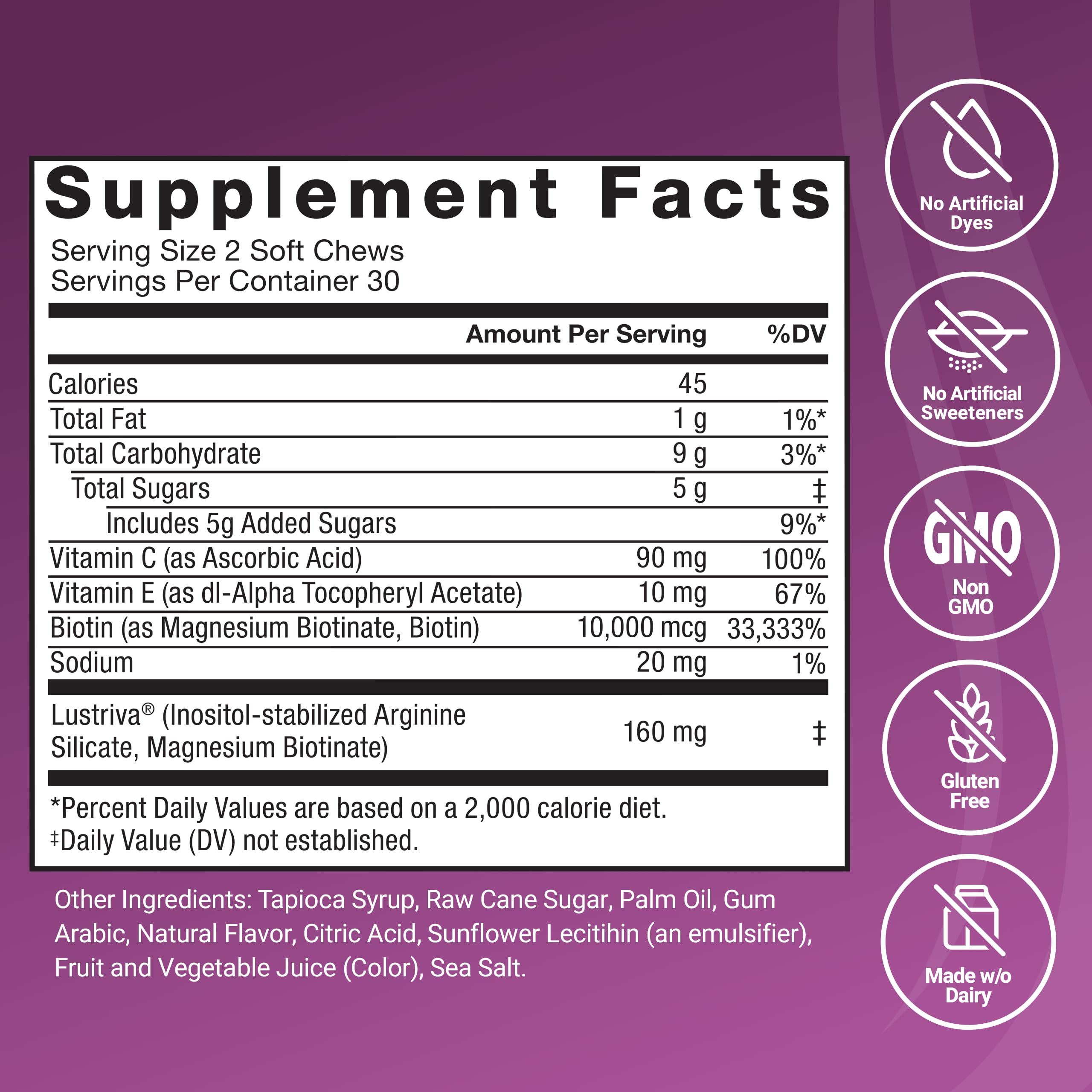 Force Factor chew next to ruler showing serving size and scale