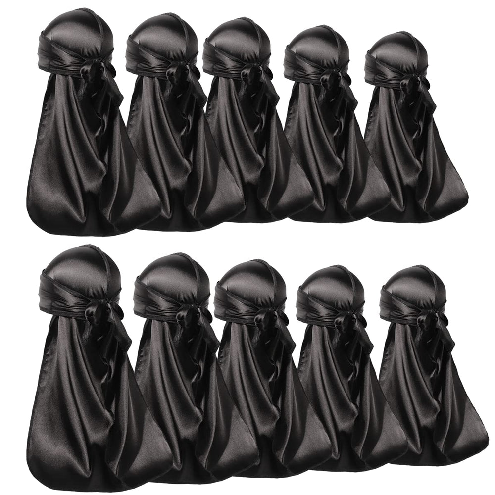 ForceWave silky durags pack cover shows a 10-piece set for versatile daily wear.