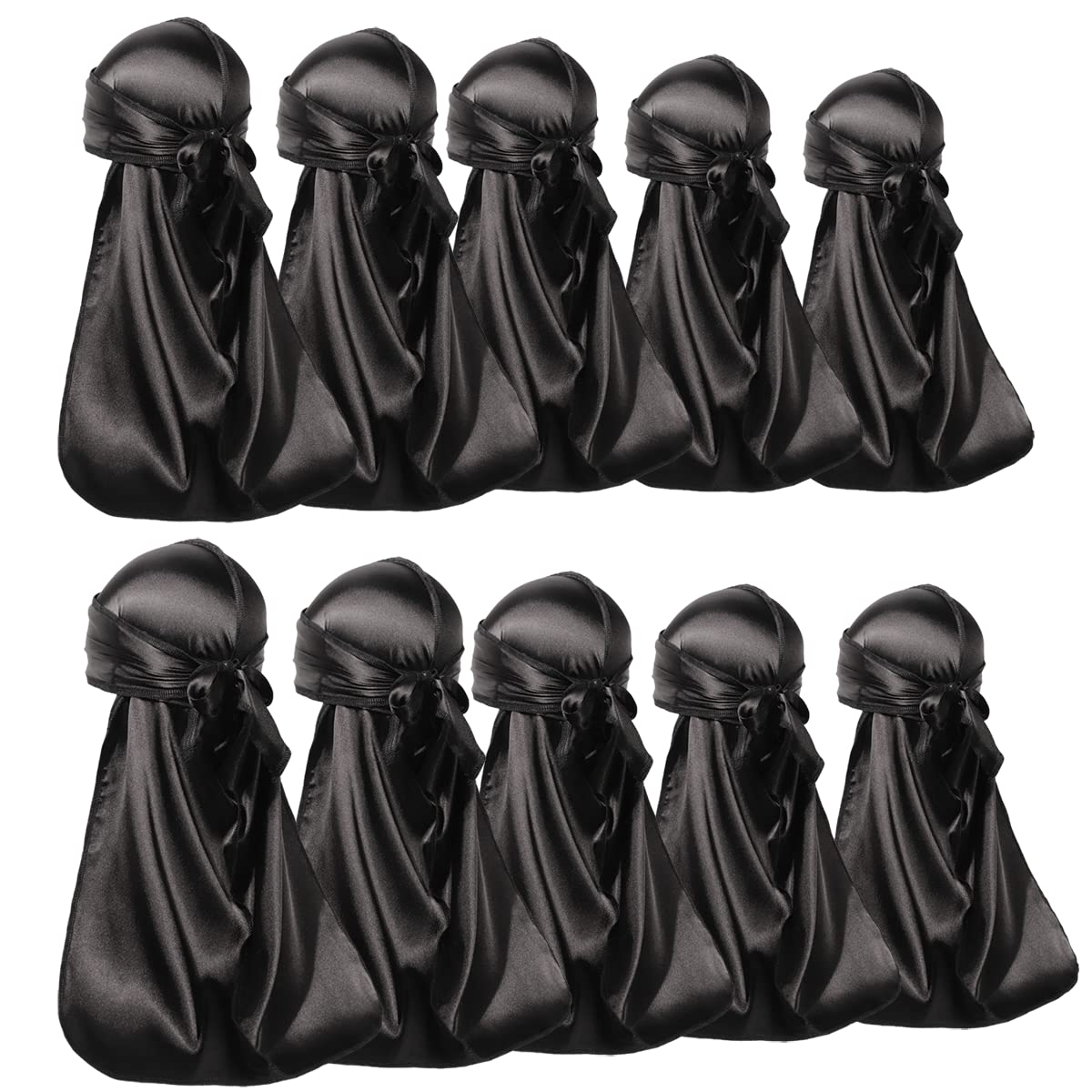 ForceWave silky durags pack cover shows a 10-piece set for versatile daily wear.