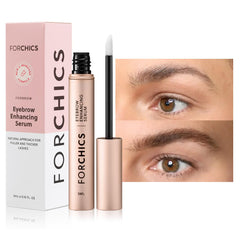 Forchics Eyebrow Growth Serum bottle shows peptide formula for fuller brows