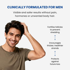 ForHair by Forchics scalp-area focus shows localized regrowth potential.