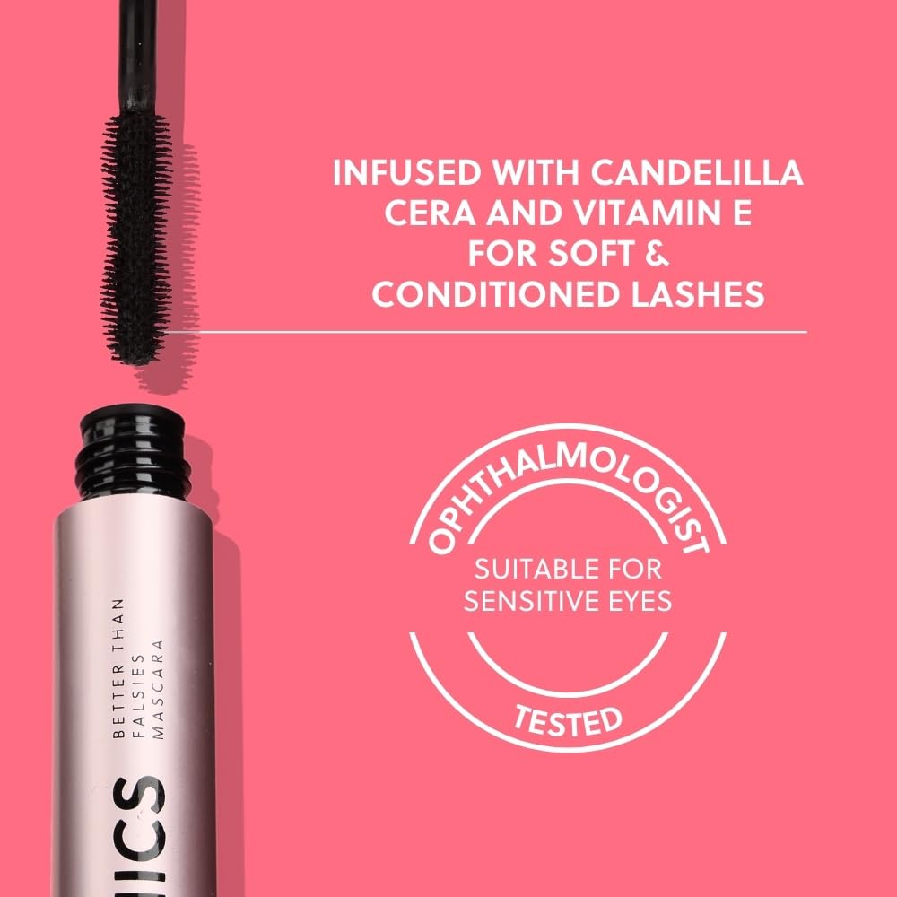 ForChics Nourishing Mascara long-lashes-look hints at growth potential and thicker lashes.