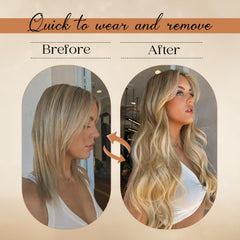 Forede eight-piece double-weft extension for fuller look