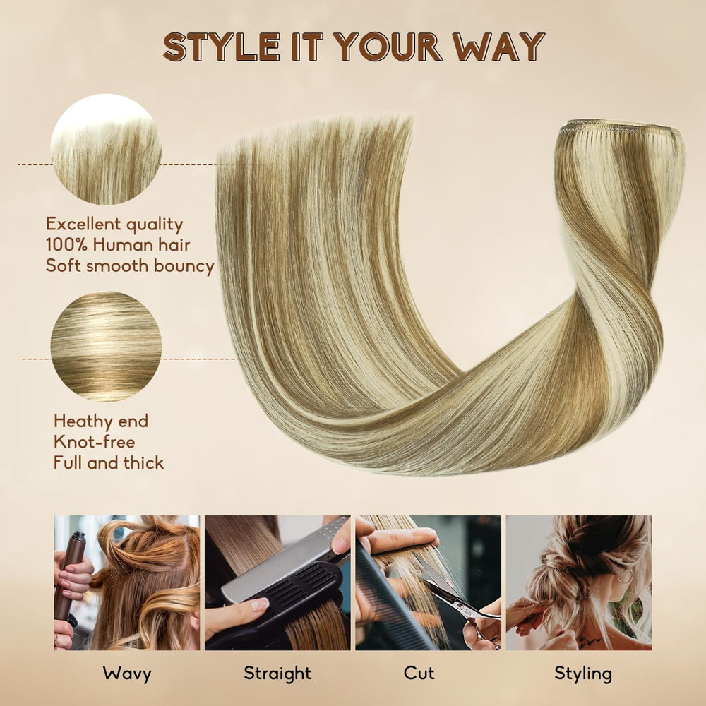 Forede soft rubber-coated clips protect the scalp during wear