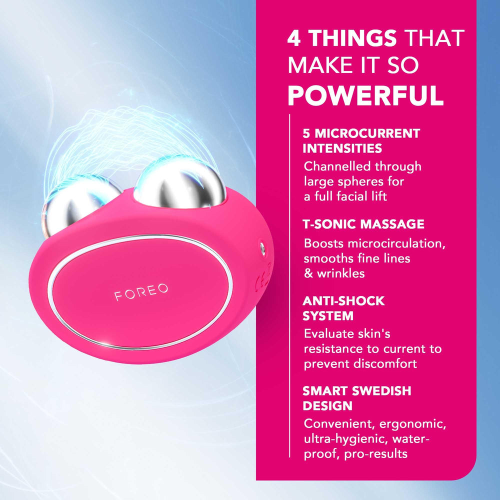 FOREO Bear conductive serum bottle 30ml supports hydration and conductivity.