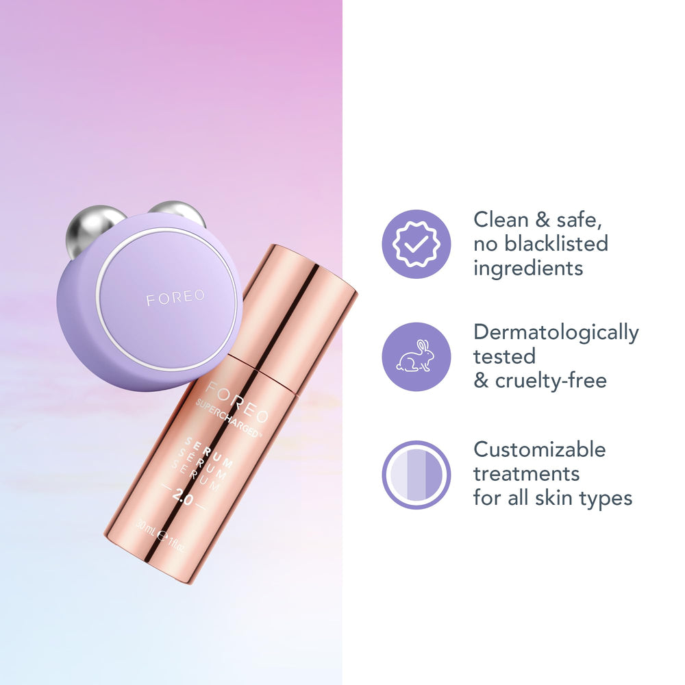 FOREO BEAR mini skin-resistance sensor ensures safe auto-adjustment