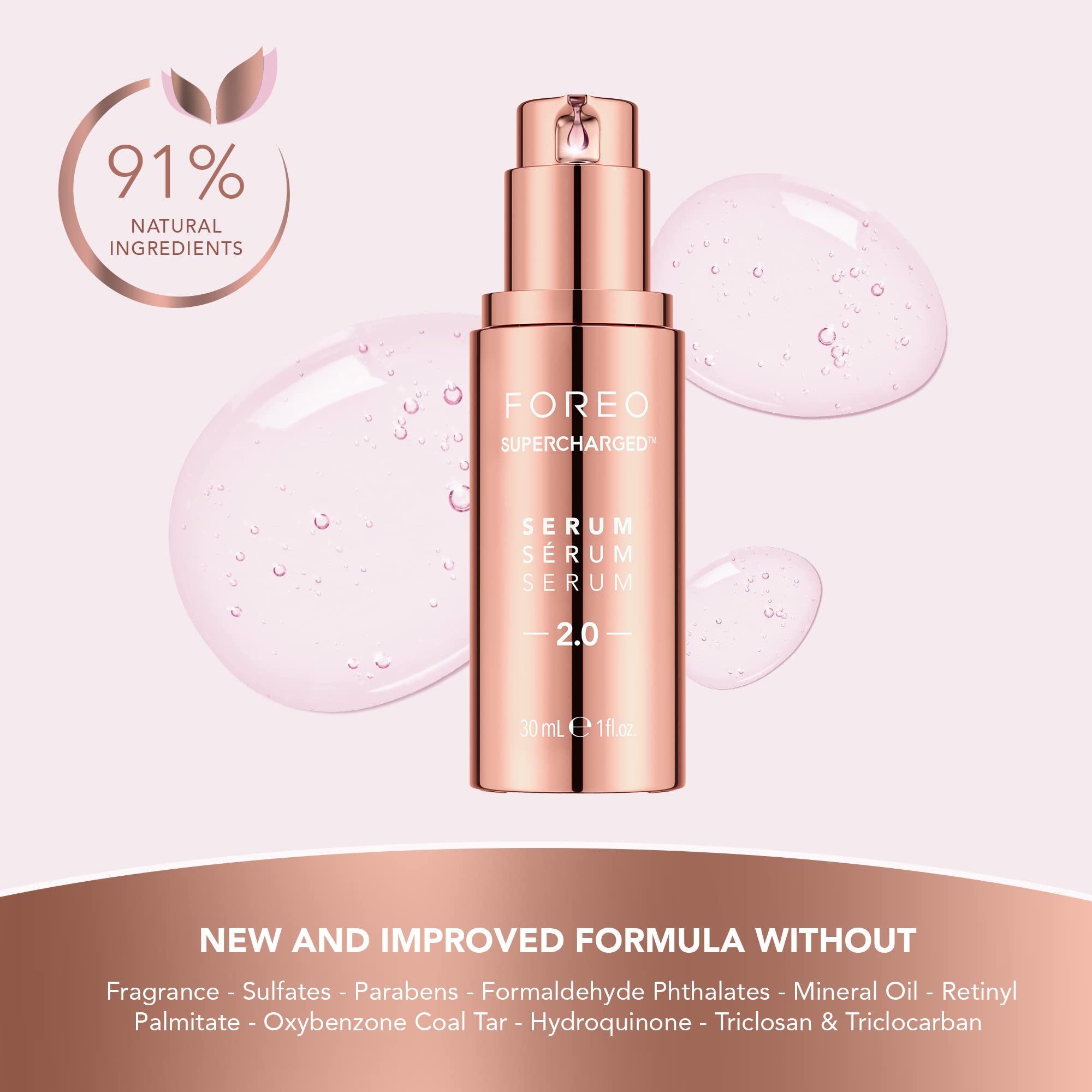 FOREO Bear serum application on face demonstrates effective microcurrent contact.
