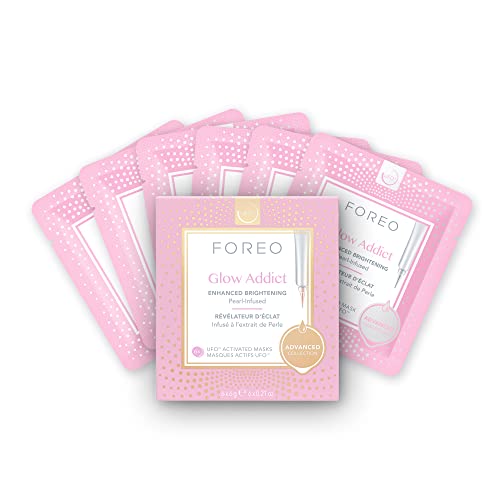 FOREO Glow Addict mask with UFO application for instant radiance.