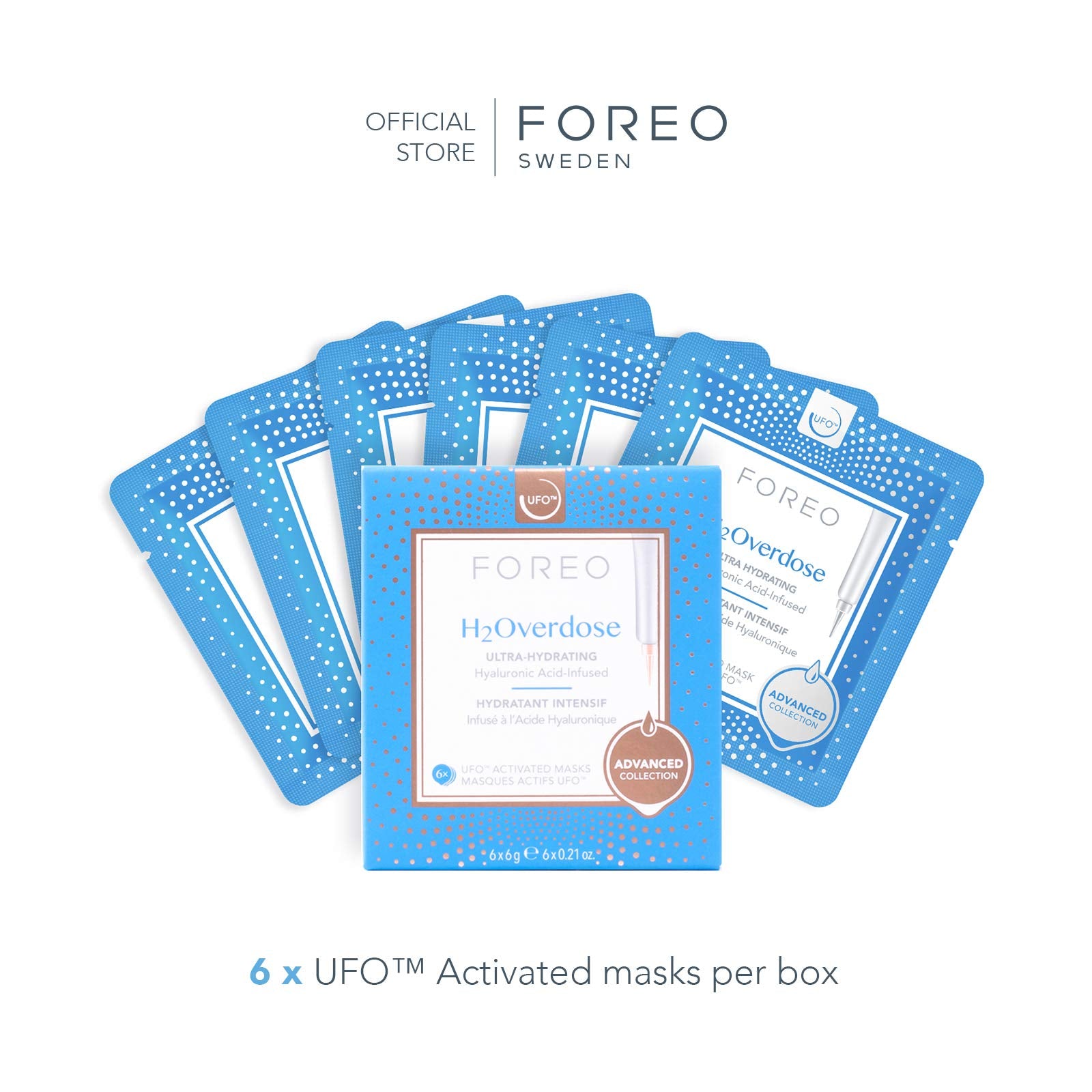 FOREO H2Overdose aquaxyl hydration and barrier support
