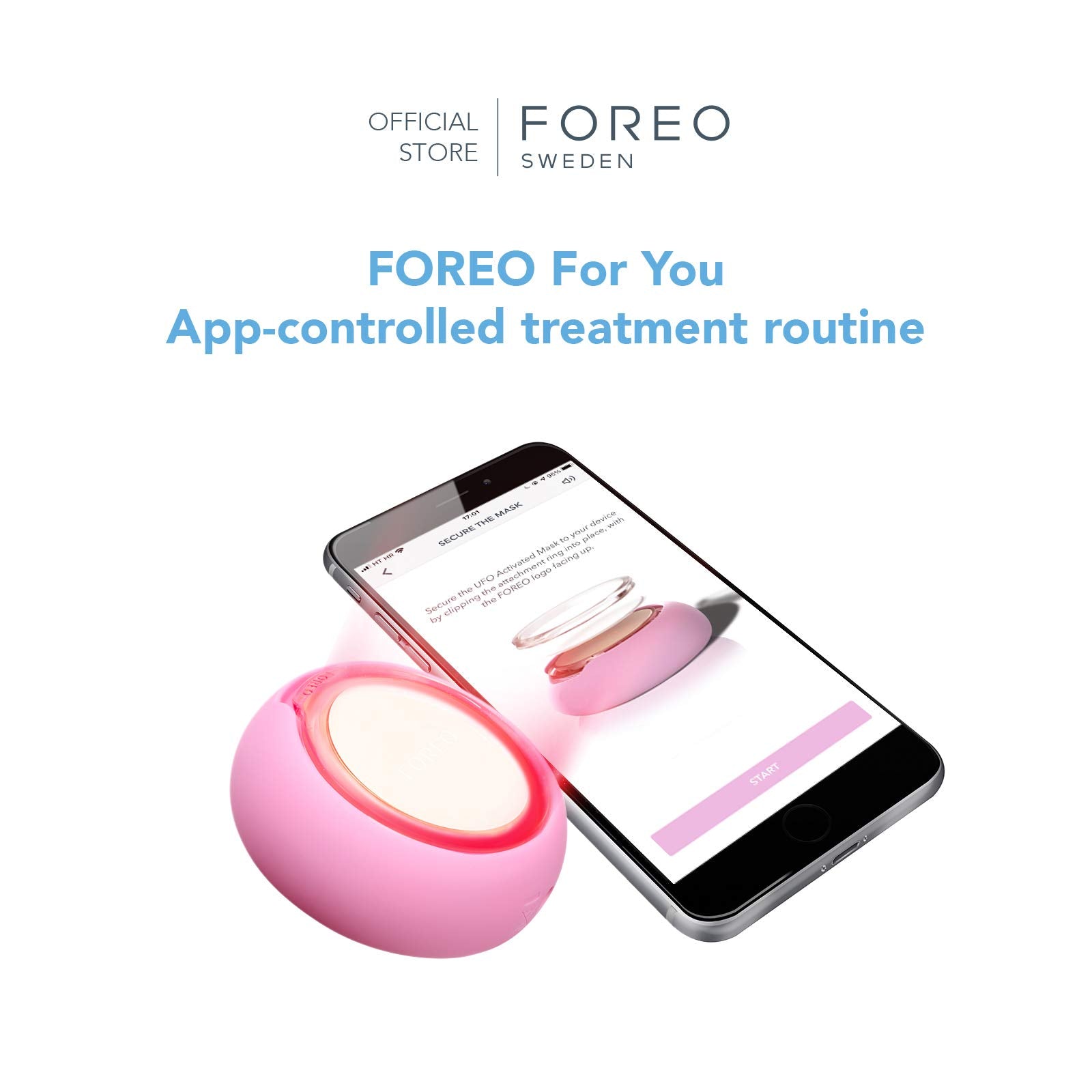 FOREO H2Overdose green LED comfort reset for skin
